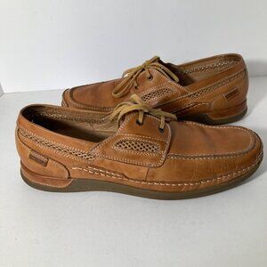 Mens Pikolinos Secolino Leather Lace Up Boat Shoe Brown 45/ US 11.5 or 12 Made I